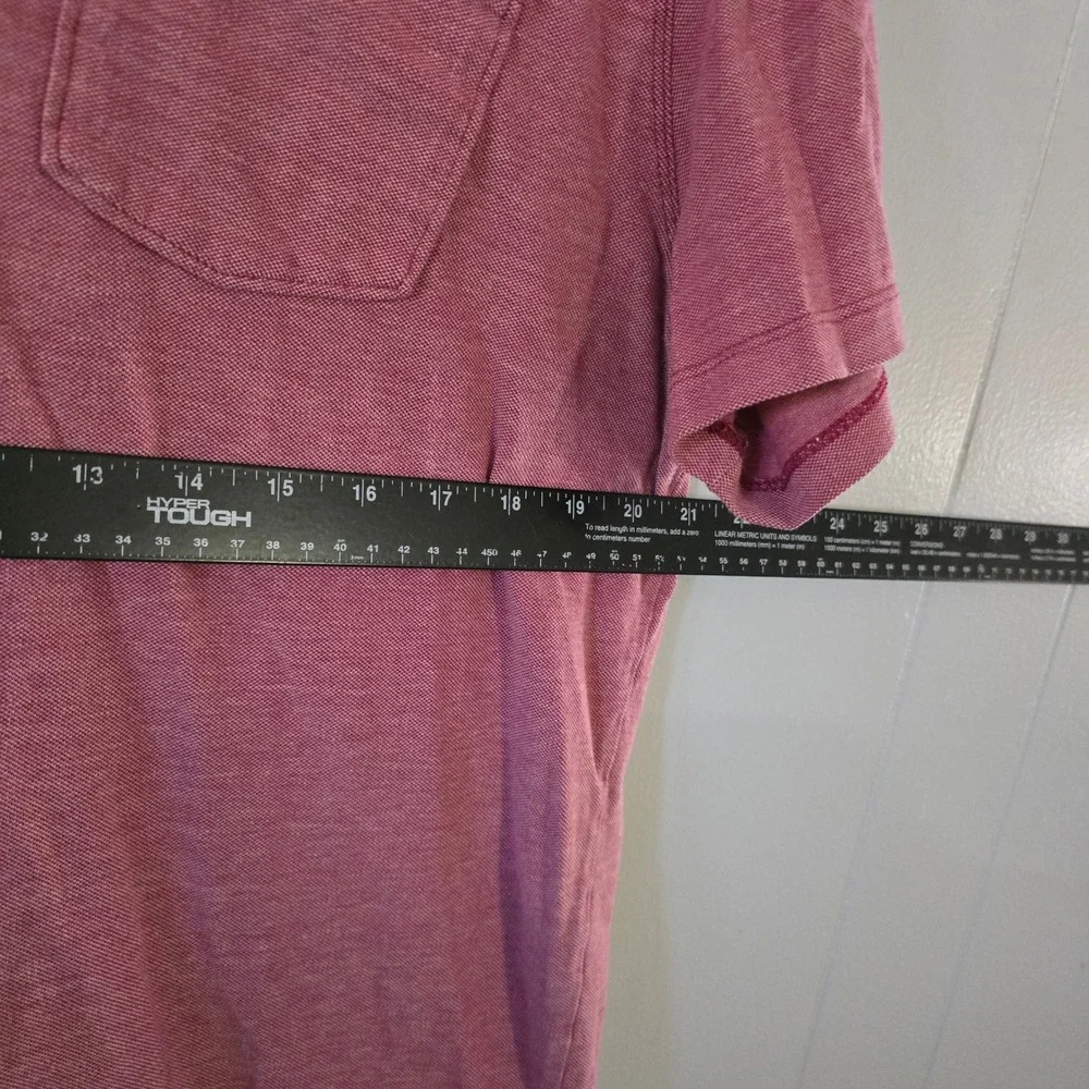 Banana Republic Wicking Pique Polo Mens XL‎ Pink Short Sleeve Pocket Shirt
